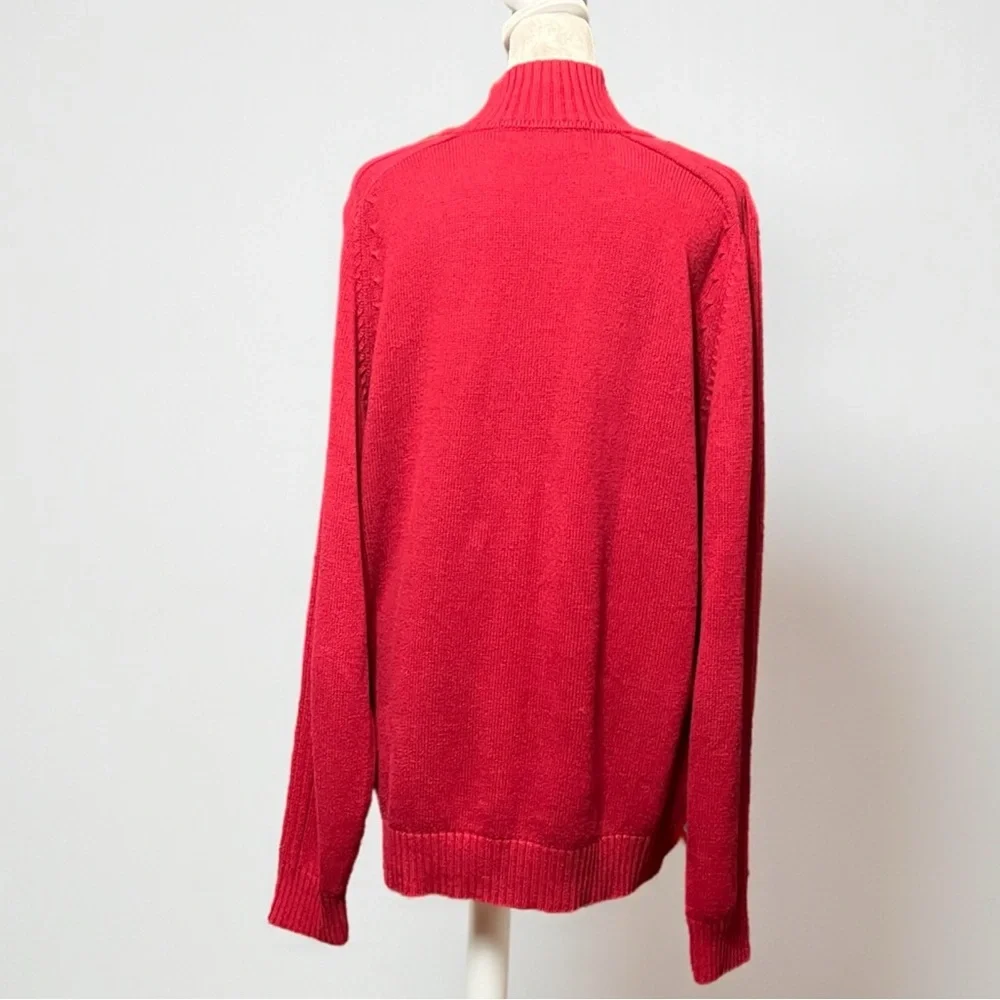 Oscar De La Renta Men’s 1/4 Snap Sweater Size Large